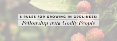 Fellowship with Godly People