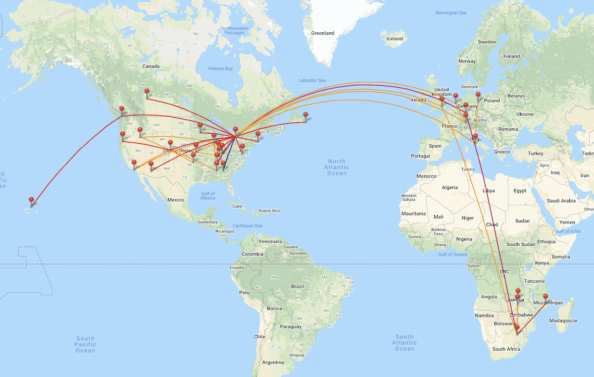 Travel Map 2019