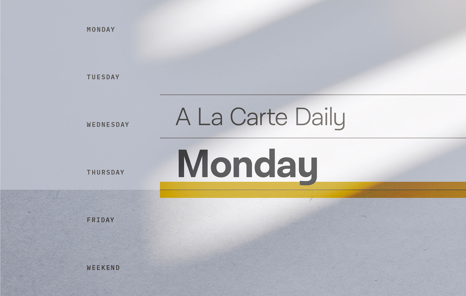A La Carte Collection cover image