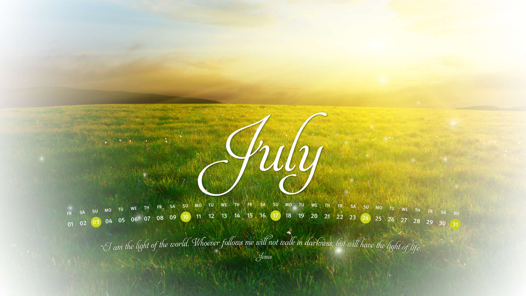 Free Desktop Wallpaper Calendars: July 2011 | Tim Challies